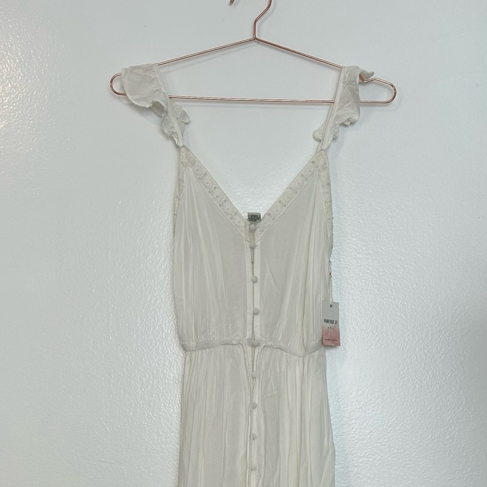White boho maxi dress NWT !